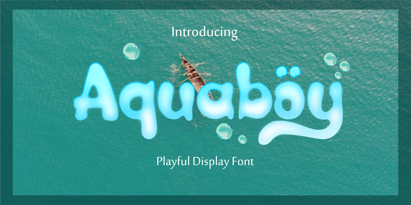 Schriftart Aquaboy